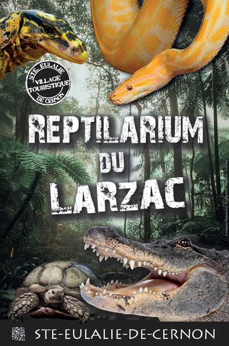 Affiche sucette - Reptilarium du Larzac - 2021